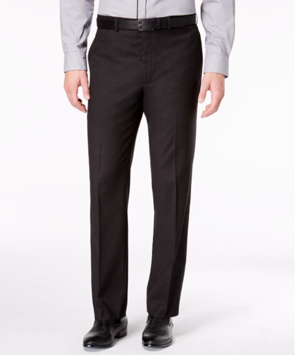 MARC NEW YORK Dress Pants 36R Black Modern Fit Suit Flat Front NWT